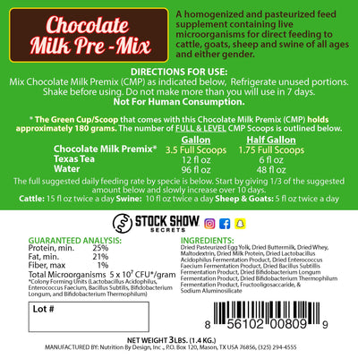 Chocolate Milk Pre-Mix (CMP)