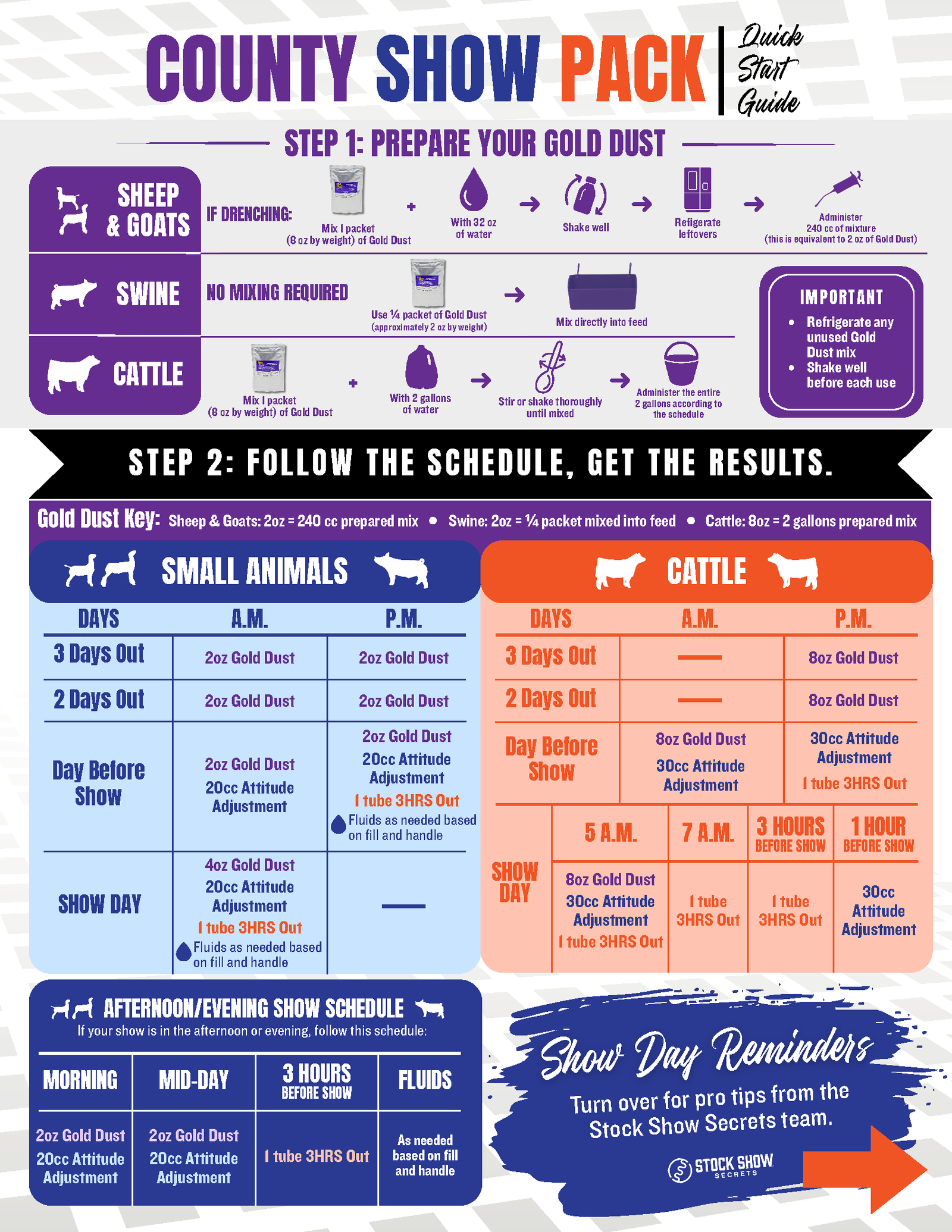 County Show Pack Guide