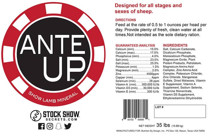 Ante Up Lamb Mineral